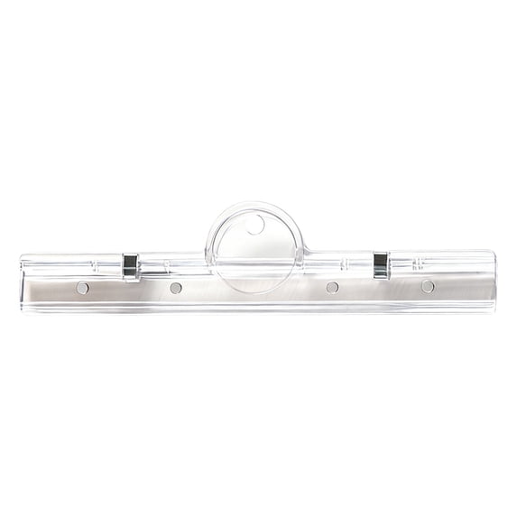 Extra Strong Magnetic Clips | Oimcto 4-In-1 Transparent Paper Clamps with Magnets, Hanging Hole & Label Slot for Fridge & Whiteboard