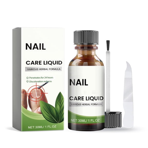 Extra Strong Nail For Toenails, Thick Toenail Liquid Fast Acting Nail Care For Discoloured Brittle Nails, Daily Repair Treatment With Precision Brush, For Home Foot Care Routine For Weak Rough Nails