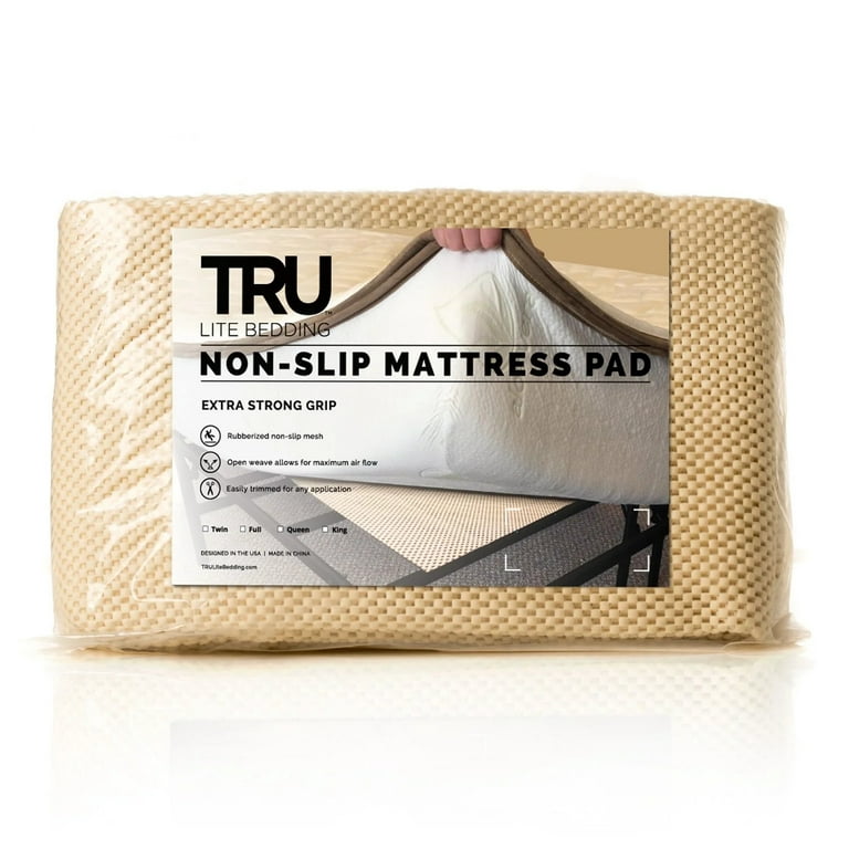 Extra Strong Non Slip Mattress Grip Pad - Twin - TRU Lite Bedding