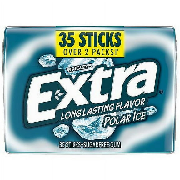 Extra Sugarfree Gum Stick Polar Ice 35.0ea Pack of 2