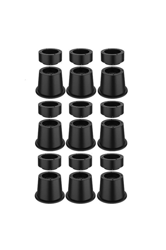 Extra Tall 2Inch Bed Furniture Risers Portable Sturdy Rubber for Sofa Couch Table Bed Leg Elevators Use