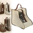 thumbnail image 1 of Extra Tall Boot Storage Bag - Heavy Duty PVC Shoe Organizer for Travel, Gym & Home - Dust Proof Carry Pouch with Zipper (1 Pair), 1 of 9