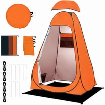 Extra-Tall Pop-Up Privacy Shower Tent - Multifunctional Camping Portable Toilet/Bathroom | UPF 50 Changing Dressing Room | Instant Setup for Hiking, Beach, Picnic, Fishing Outdoor Shelters