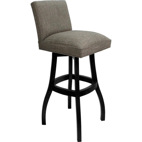 Extra Tall Solid Wood Bar Stool Sommerville 34" Seat - Plumley Cocoa - Black