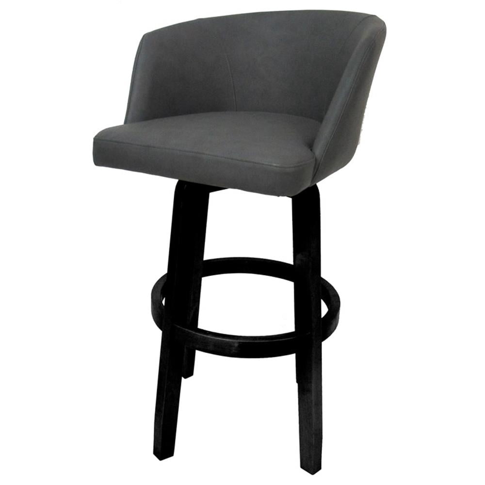 Extra Tall Swivel Wood Bar Stool 34" Joey - Vivian - Moonstone - Black ...