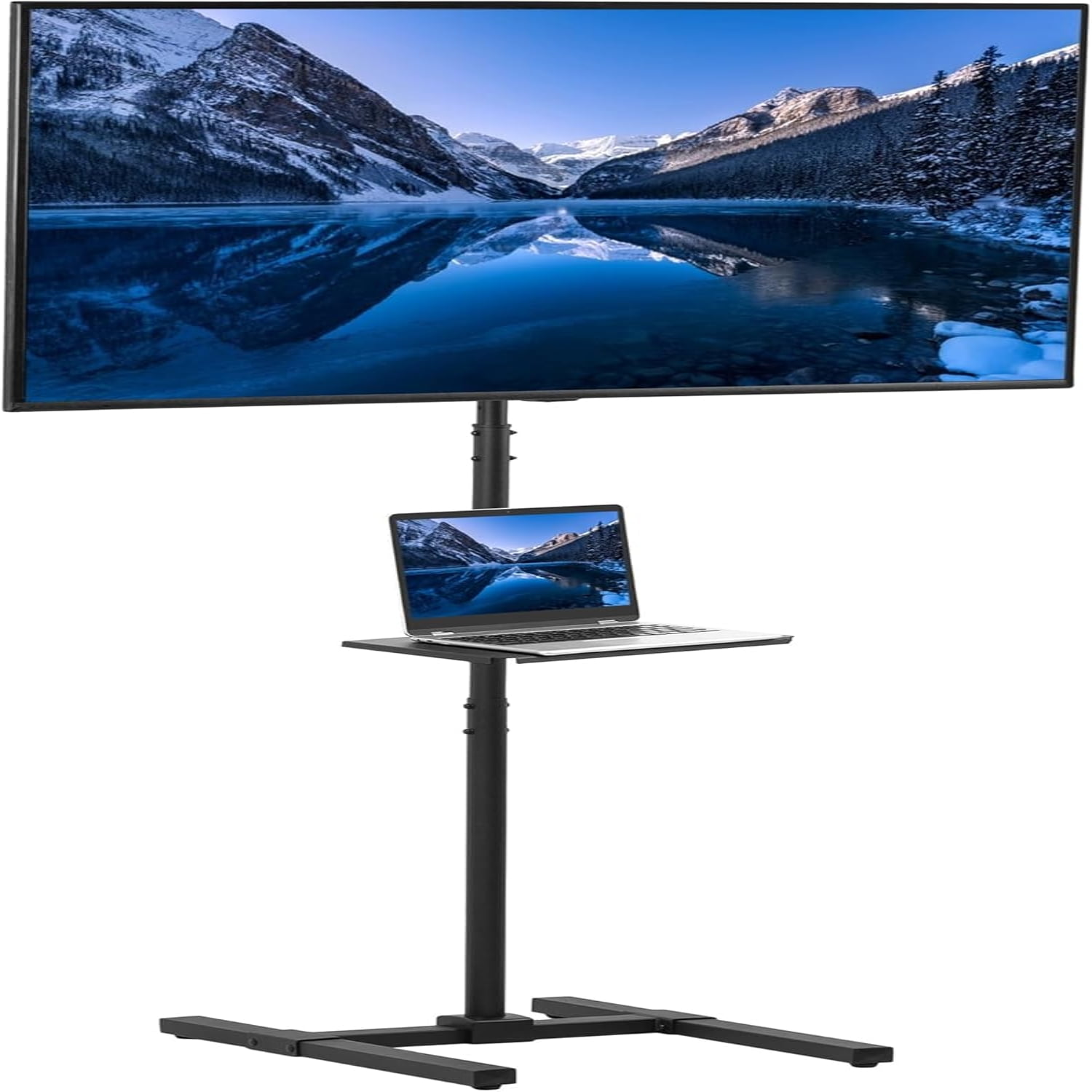 Extra Tall TV Floor Stand with for 13 to 50 inch Screens LED OLED 4K