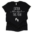 thumbnail image 1 of Extra Thankful This Year Shirt, Thanksgiving Maternity Shirt, Pregnancy Announcement Shirt (Black, X Large), 1 of 6