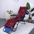 thumbnail image 1 of Extra Thick 61 Inch Patio Cushion with Secure Ties - Non-Slip Chaise Lounger & Swing Bench Pad for All-Weather Comfort, 1 of 7