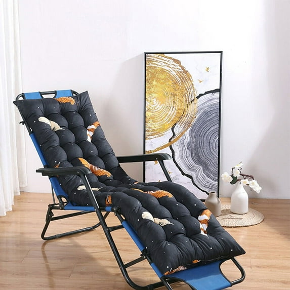 Extra Thick 61 Inch Patio Cushion with Secure Ties - Non-Slip Chaise Lounger & Swing Bench Pad for All-Weather Comfort