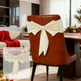 thumbnail image 1 of Extra-Thick Air-Cushioned Chair Bow for Banquet Wedding Decor, Stretchable Polyester Chair Back Tie – No Tools Needed, Reusable Holiday Party Seating Decoration, 1 of 6