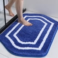thumbnail image 1 of Extra Thick Bath Linen Rug Set Soft Plush Anti-Slip Bath Mat Water Absorbent Shaggy Polyester for Bathroom Living Room Bedroom Gray 24x36 Inches, 1 of 7