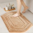 thumbnail image 1 of Extra Thick Bath Linen Rug Set Soft Plush Anti-Slip Bath Mat Water Absorbent Shaggy Polyester for Bathroom Living Room Bedroom Gray 24x36 Inches, 1 of 7