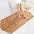 thumbnail image 1 of Extra Thick Bath Linen Rug Set Soft Plush Anti-Slip Bath Mat Water Absorbent Shaggy Polyester for Bathroom Living Room Bedroom Gray 24x36 Inches, 1 of 6