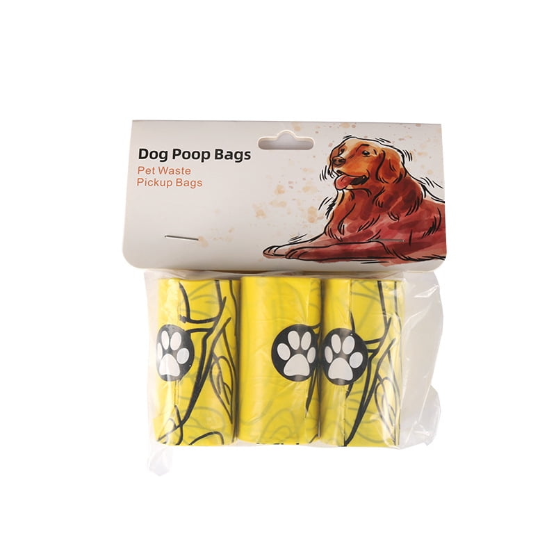 Extra Thick Biodegradable Dog Poop Bags with Fresh Cinnamon Scent, 9" x 13" Heavy Duty Leak-Proof Pet Waste Bags, 15 Bags per Roll, Eco-Friendly Outdoor Walking Essentials