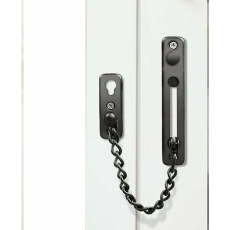 V-CORME Catenaccio Extra-Robusto Per Porte Interno - Acciaio Inox 304 Spessore 3mm, Sicurezza Massima, Finitura Nichel Spazzolato (Modello EK-07) - Foto 9