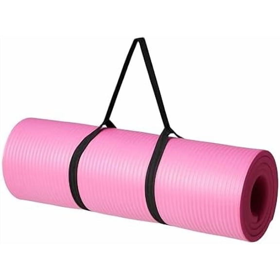 Extra Thick Exercise Yoga Mat with Carrying Strap
