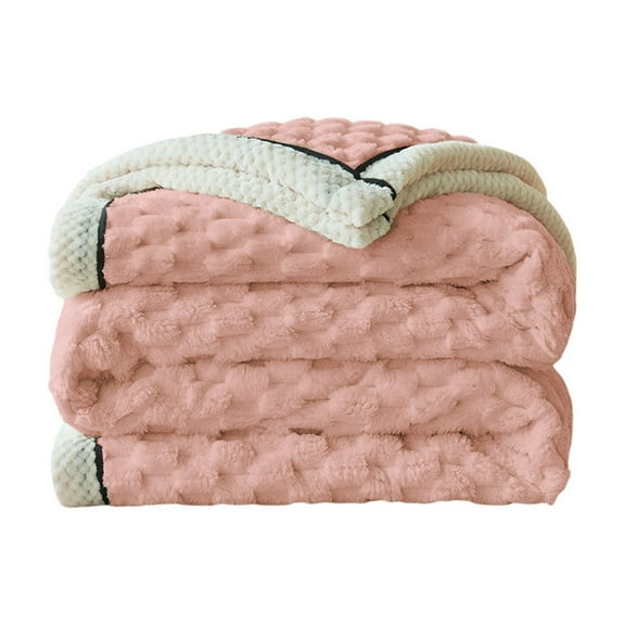 Extra Thick Flannel Fleece Blanket With Double Layer Ideal Office Nap Cover Warm Cozy Blanket For Bed Or Couch