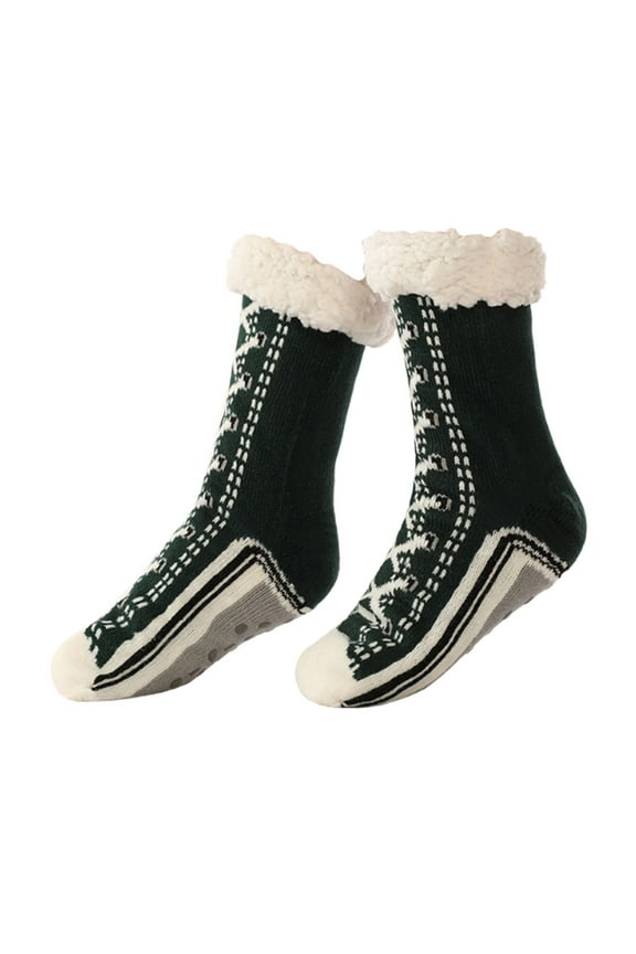 Extra Thick Fleece Winter Floor Socks for Home Comfort, Warm and Cozy Design, Machine Washable for Daily Lounging