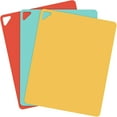 thumbnail image 1 of Extra Thick Flexible Cutting Boards for Kitchen - Cutting Mats for Cooking, Colored Cutting Mat Set with Easy-Grip Handles | Non Slip Cutting Sheets, Flexible Plastic Cutting Board Set of 3 (15"x12"), 1 of 9