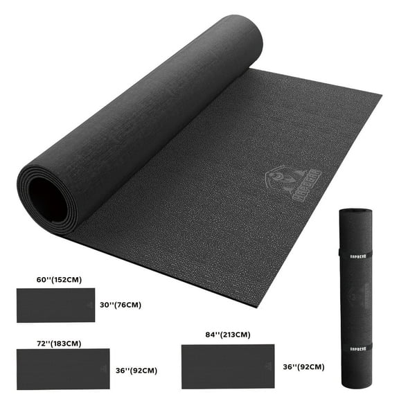 Extra-Thick Gym Mat (2.5x5/3x6/3x7 ft) – Non-Slip Floor Protection for Treadmills, Bikes & Home Gym Equipment