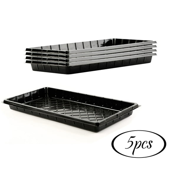 Extra Thick Heavy Duty Seed Strong Starting Growing Trays (Without Holes) - Durable, Plastic Reusable Growing Trays Clearance