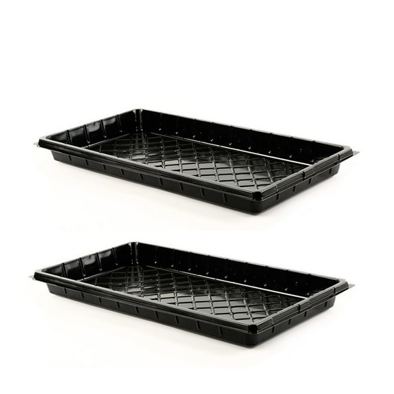 Extra Thick Heavy Duty Seed Strong Starting Growing Trays (Without Holes) - Durable, Plastic Reusable Growing Trays Clearance