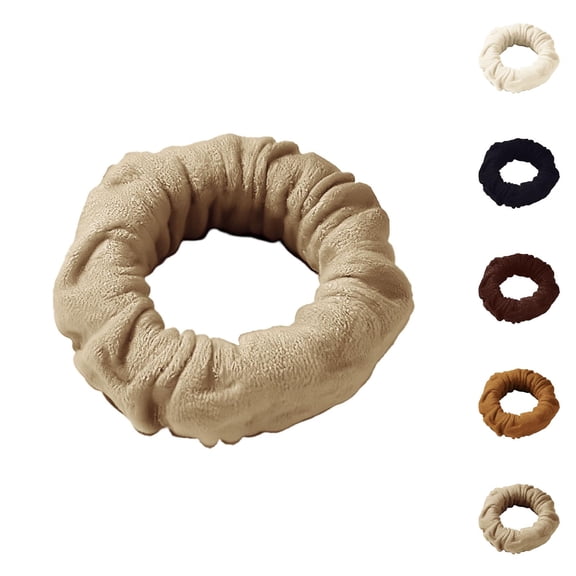 Extra Thick High Ponytail Hair Ties For Super Stretchy Durable Bun Scrunchies No Hair Bands For Thick Hair