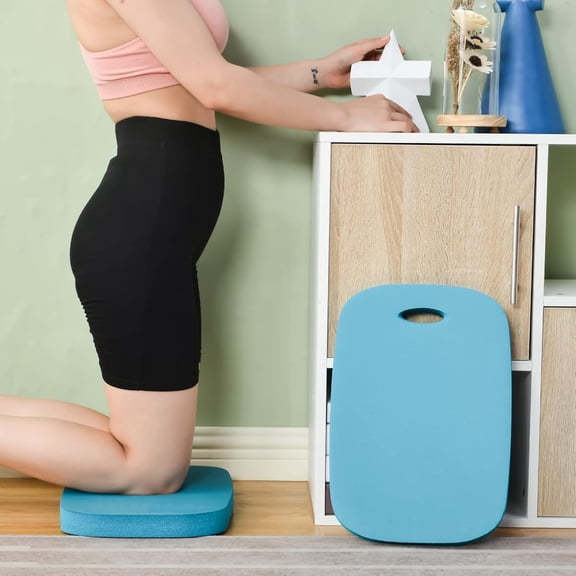 Extra Thick Kneeling Pads, Knee Pad Cushion for Yard Work, Gardening, Yoga, Exercise, Floor Kneeler, Comfortable Foam Mats to Kneel On, Blue