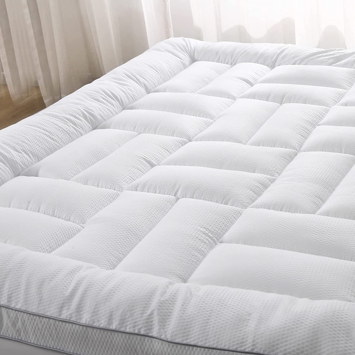 Extra Thick Mattress Topper King Size Pillow Top King Mattress Pad