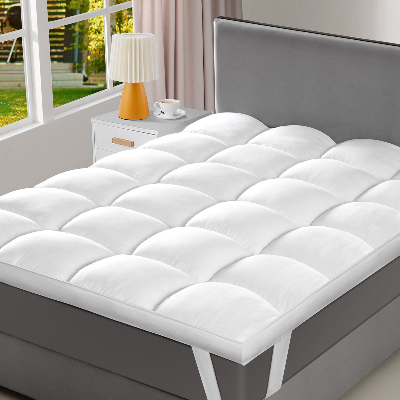 Extra Thick Mattress Topper RV Short Queen 60x75 Inches Soft