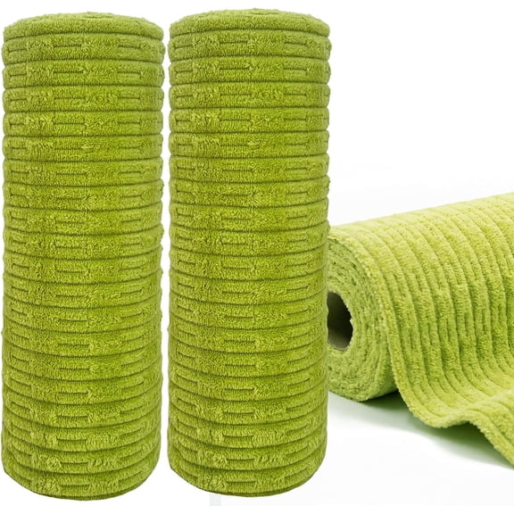 Extra Thick Microfiber Cleaning Cloth Roll, 10*10 Ultra Absorbent Lint & Scratch Free, Cars Kitchen Dish Rags, Home and Shop Wash Cloths