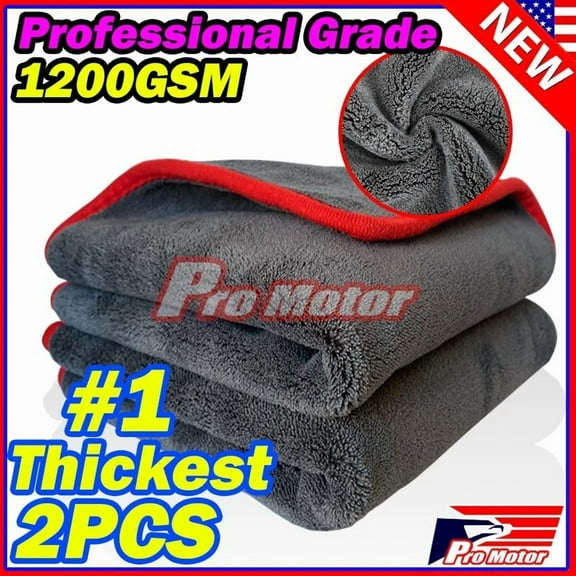 Extra Thick Microfiber Cleaning Cloth Towel Rag No Scratch Car Wash Detailing