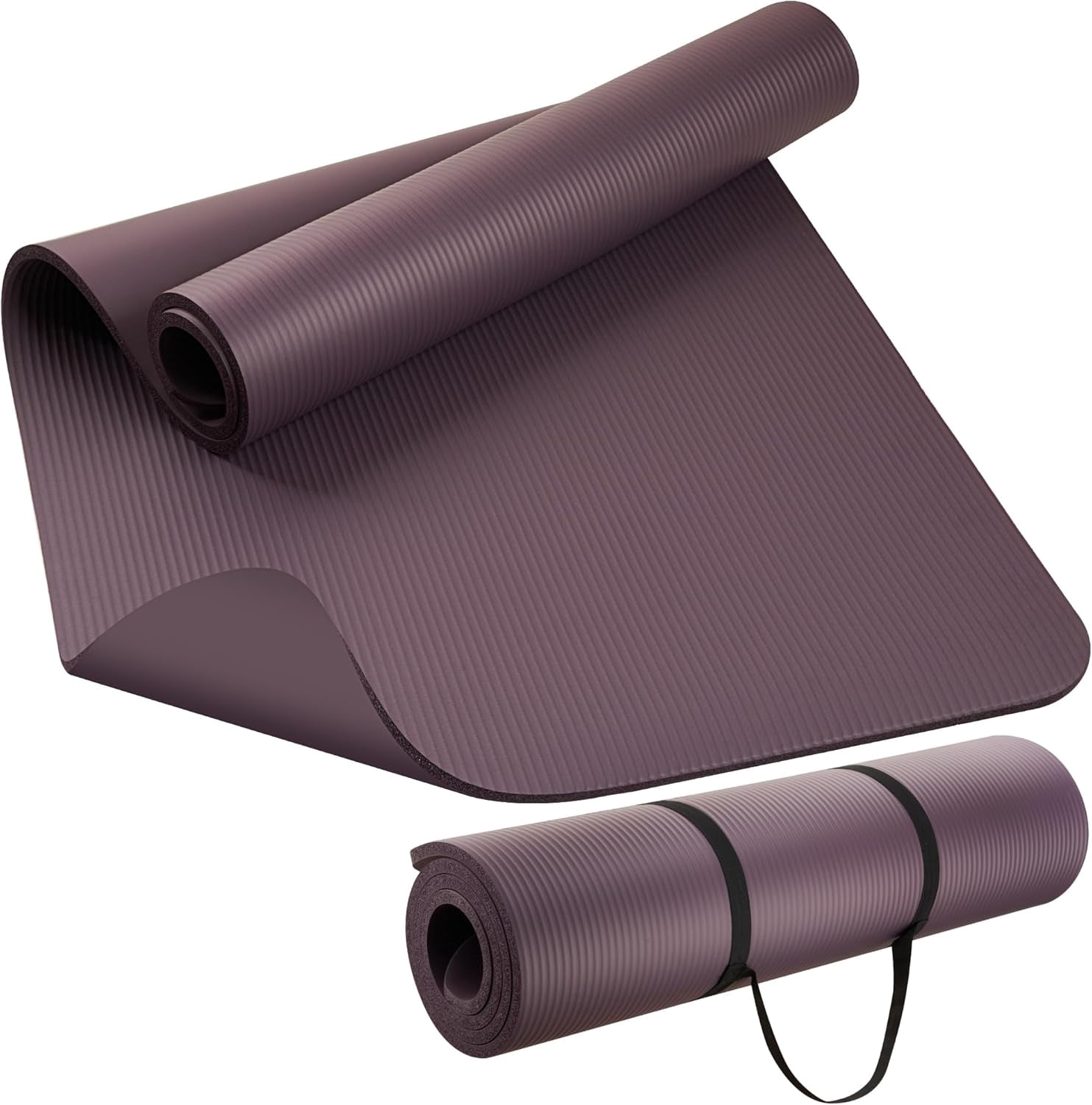 Extra Thick NBR Yoga Mat for Women & Men,  Large Exercise Mat with Non-Slip Workout Mat for Yoga, Pilates, Stretching, Meditation – Wide & Cushioned Fitness Mat