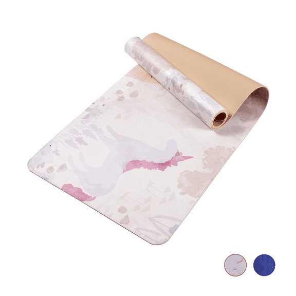 Extra Thick Non-Slip Yoga Mat - 6mm TPE Fitness Mat for Women & Men (72"x24") - Professional Workout Mat for Pilates, Floor Exercises & Home Gym