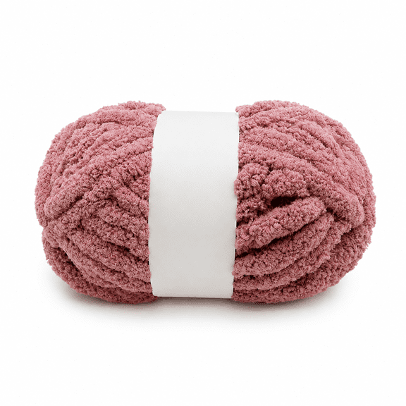 Extra Thick Polyester Chunky Yarn, Rose Tone, 226g Per Ball, Knitting & Crochet Yarn for DIY Craft Projects, Adult Craft Supplies
