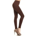 thumbnail image 1 of Extra Thick Solid Basic Leggings Mocha One Size Regular, 1 of 1