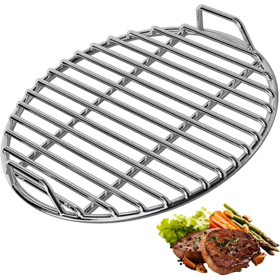Extra Thick Stainless Steel Grill Grate, 15 Inch Round BBQ Grate with Handle, Heavy Duty Cooking Rack for Grilling Steaming Roasting  Outdoor & Kitchen(xxw)