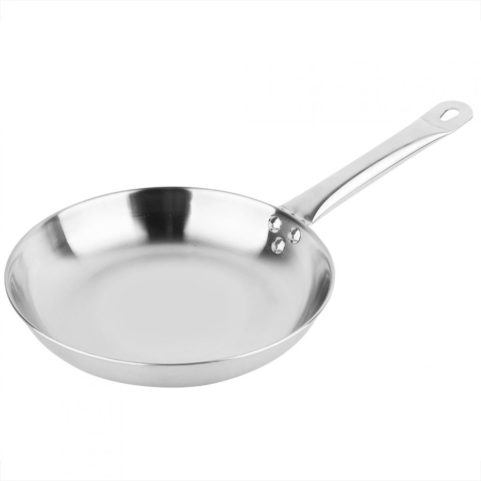 Extra Thick Stainless Steel Non-Stick Coating Pan with Helper Handle