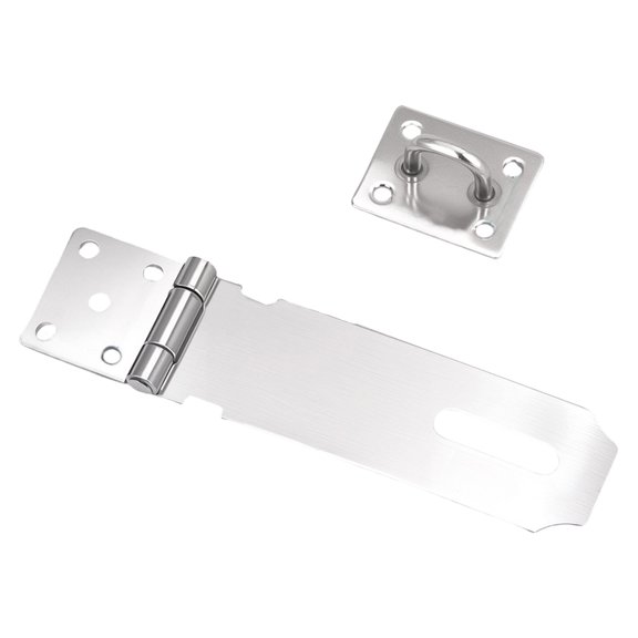 Extra Thick Steel Security Latches Foldable Locking Mechanism Foldable Door Fastener for Door Reinforcement & Defense