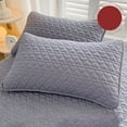 thumbnail image 1 of Extra Thick Waterproof and Oil Proof Pillowcase, Heavy Duty Protective Cushion Cover for Bedding, Durable Breathable Pillow Protector for Home, Solid Color, Dark Gray, 1 of 9