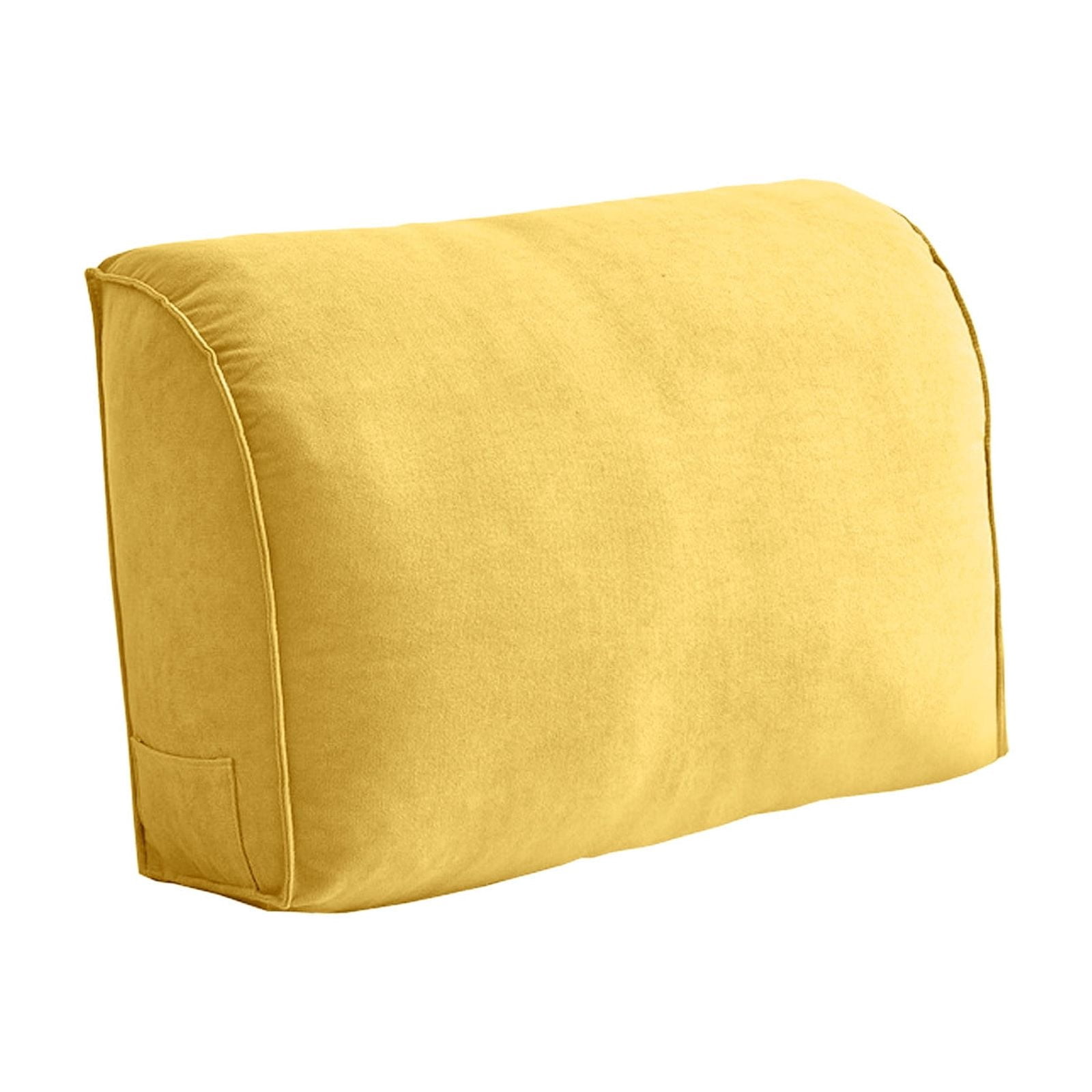Extra Thick Wedge Back Cushion for Sofa and Bed, Orthopedic Lumbar Support Pillow with Removable Cover, Reading Headboard Pillow for Living Room, Waist Neck Back Pain Relief Comfort