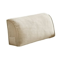 Extra Thick Wedge Back Cushion for Sofa and Bed, Orthopedic Lumbar Support Pillow with Removable Cover, Reading Headboard Pillow for Living Room, Waist Neck Back Pain Relief Comfort