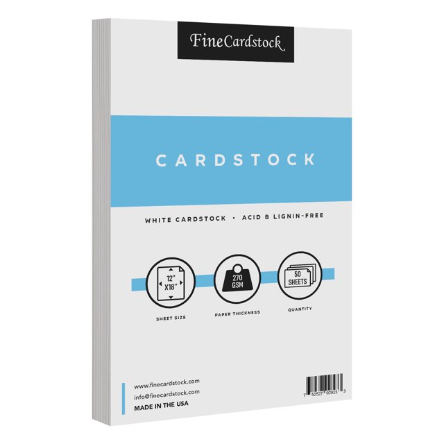 Extra Thick White Cardstock Paper Heavyweight Card Stock for Arts and