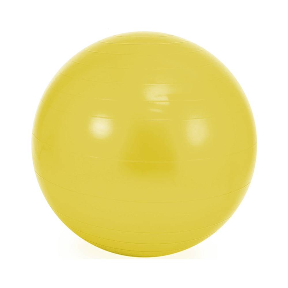 Extra Thick Yoga Ball Exercise Ball, Heavy Duty Swiss Ball for Balance, Stability, Pregnancy, Physical Therapy，yellow，65cm