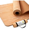 thumbnail image 1 of Extra Thick Yoga Mat 10MM Natural Rubber and TPE Non Slip Exercise Mat 72 x 24 Inches Peach Fuzz, 1 of 6