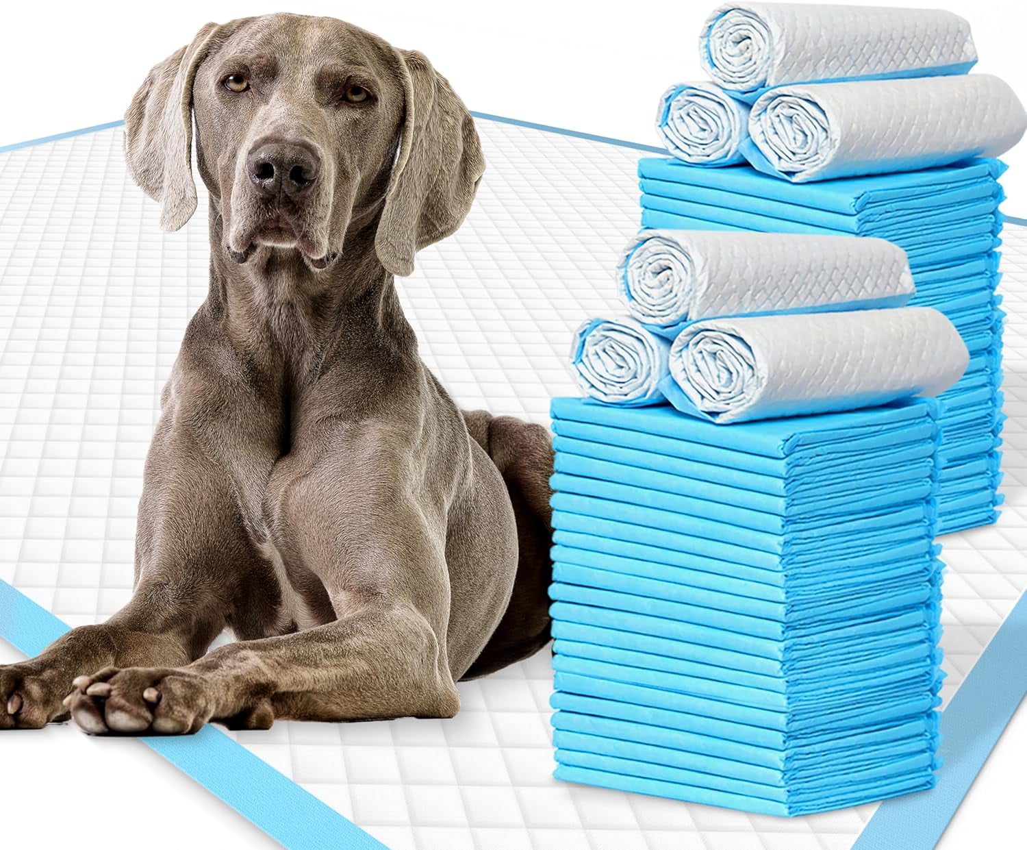 Extra Thickness Puppy Pads XL Pee Pads for Dogs 24"x36" Pack of 20, Puppy Pee Pads for Dogs, Disposable Potty Training Pads, New Leak-Proof Quick-Dry Design Pads for Dogs, Cats, Pets