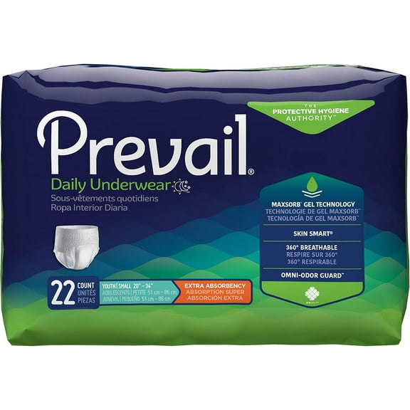 Extra Underwear, Youth / Small Adult, Pull On, PV-511 - Pack of 22