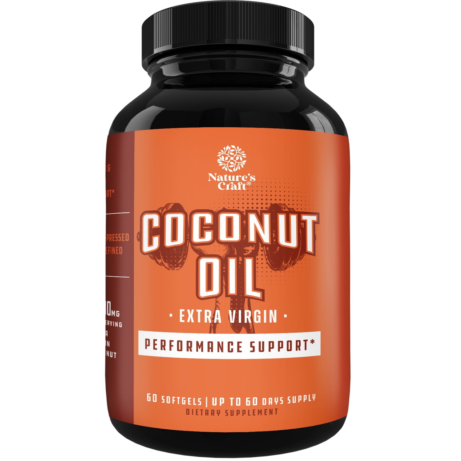 Extra Virgin Coconut Oil Softgels MCT Coconut Oil Softgels 1000mg per