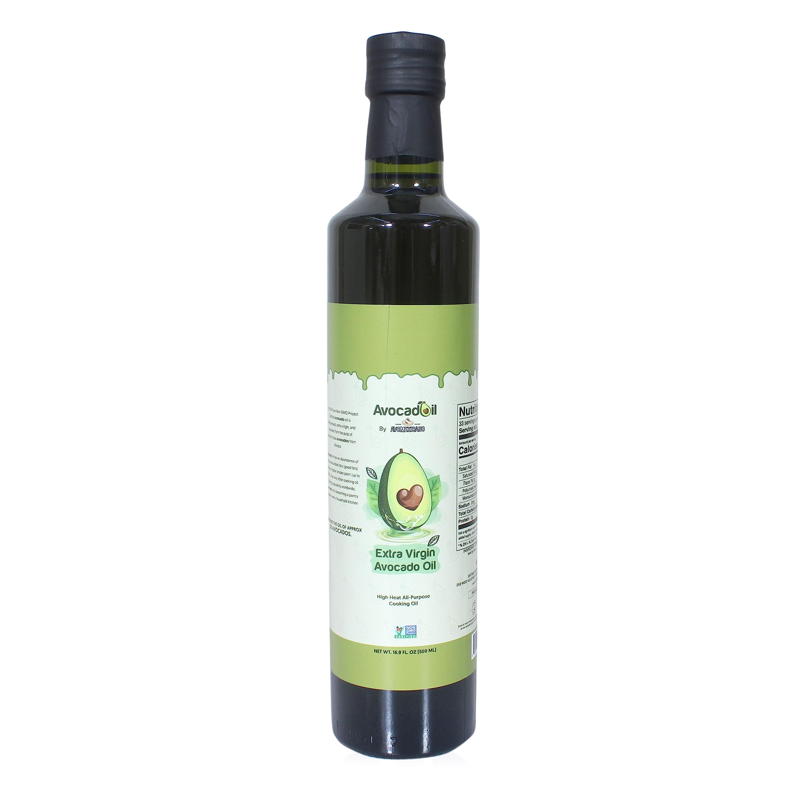 Extra Virgin Hass Avocado Oil By Avomexicano, 500 Ml (Multipurpose Cold
