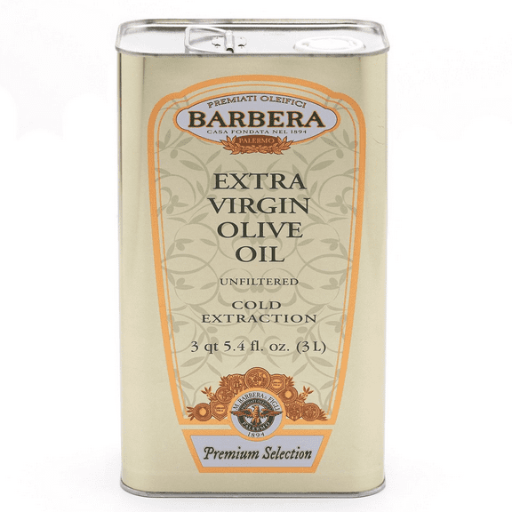 Extra Virgin Olive Oil, Olio Extravergine Di Oliva, Barbera, Sicily, 33.8 oz (3l)